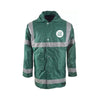 Bottle Green Hi-Vis Coat with Reflective Stripes – Waterproof & Thermal Safety Jacket - Work Wear Choice