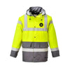 Portwest S466 Hi-Vis Contrast Traffic Jacket – Waterproof & Breathable Safety Coat - Work Wear Choice