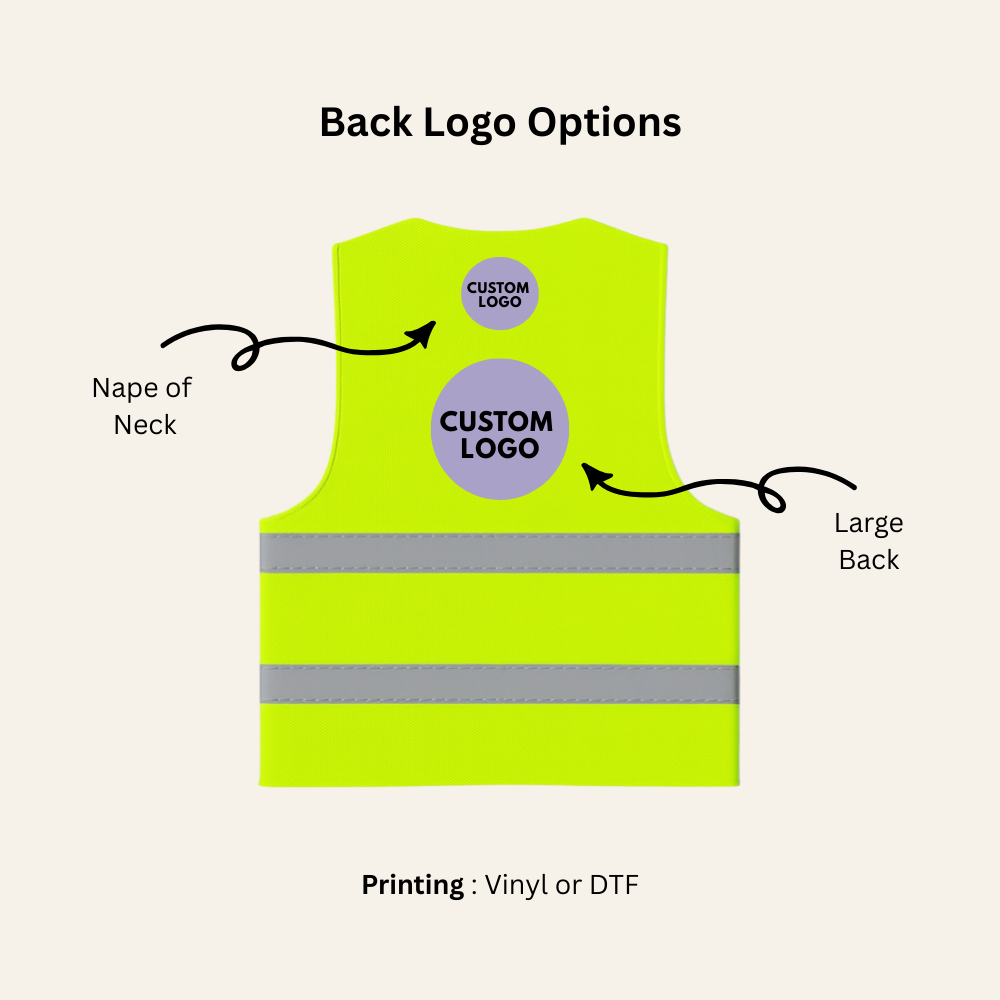 High Visibility Safety Vest – 100% Polyester, Breathable, Quick-Dry, Reflective Tape, Velcro Closure (One Size) - Work Wear Choice