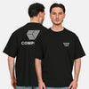 Premium Oversized Ringspun Cotton Tee – 180 GSM Comfort Fit - Work Wear Choice