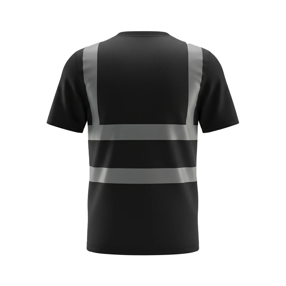 Black Hi Vis Tee Shirt - Work Wear Choice