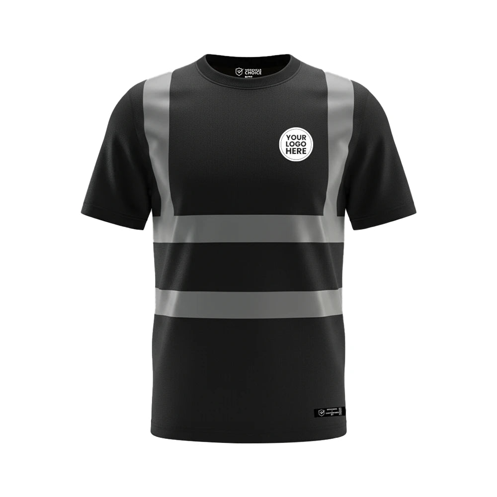 Black Hi Vis Tee Shirt - Work Wear Choice