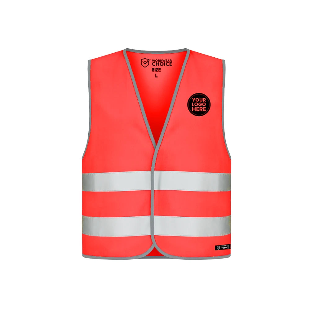 Children’s Custom Coloured Hi-Vis Vest with Logo - Work Wear Choice