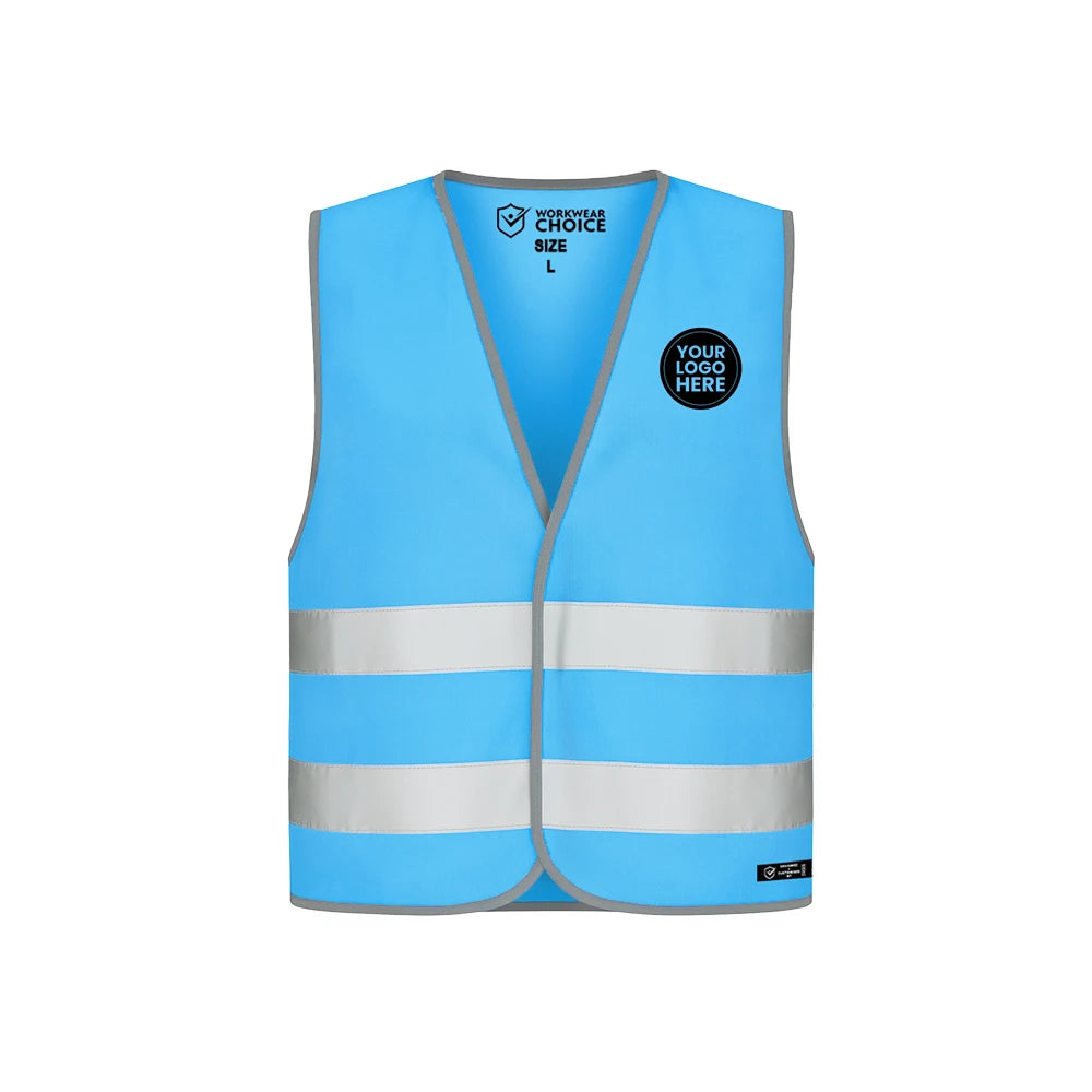 Children’s Custom Coloured Hi-Vis Vest with Logo - Work Wear Choice