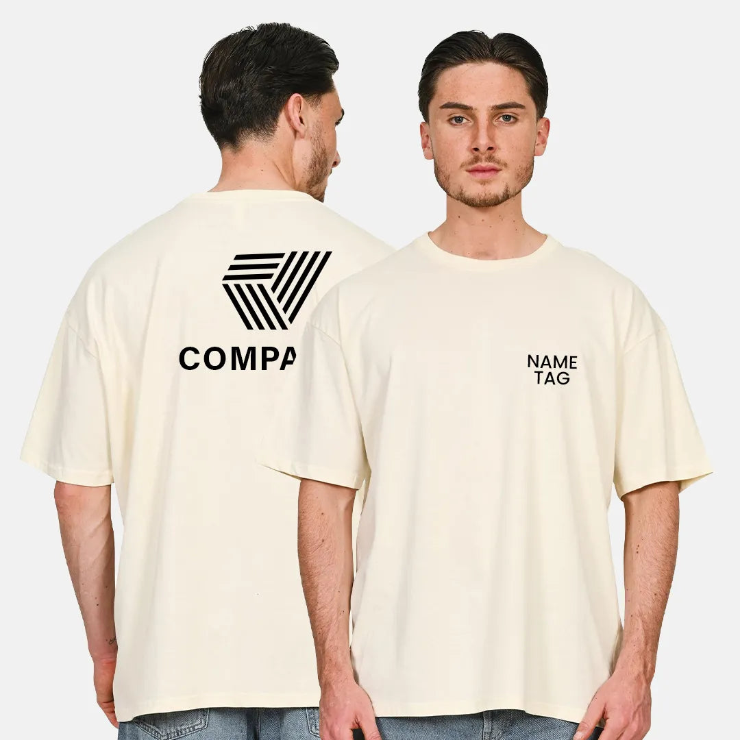 Premium Oversized Ringspun Cotton Tee – 180 GSM Comfort Fit - Work Wear Choice