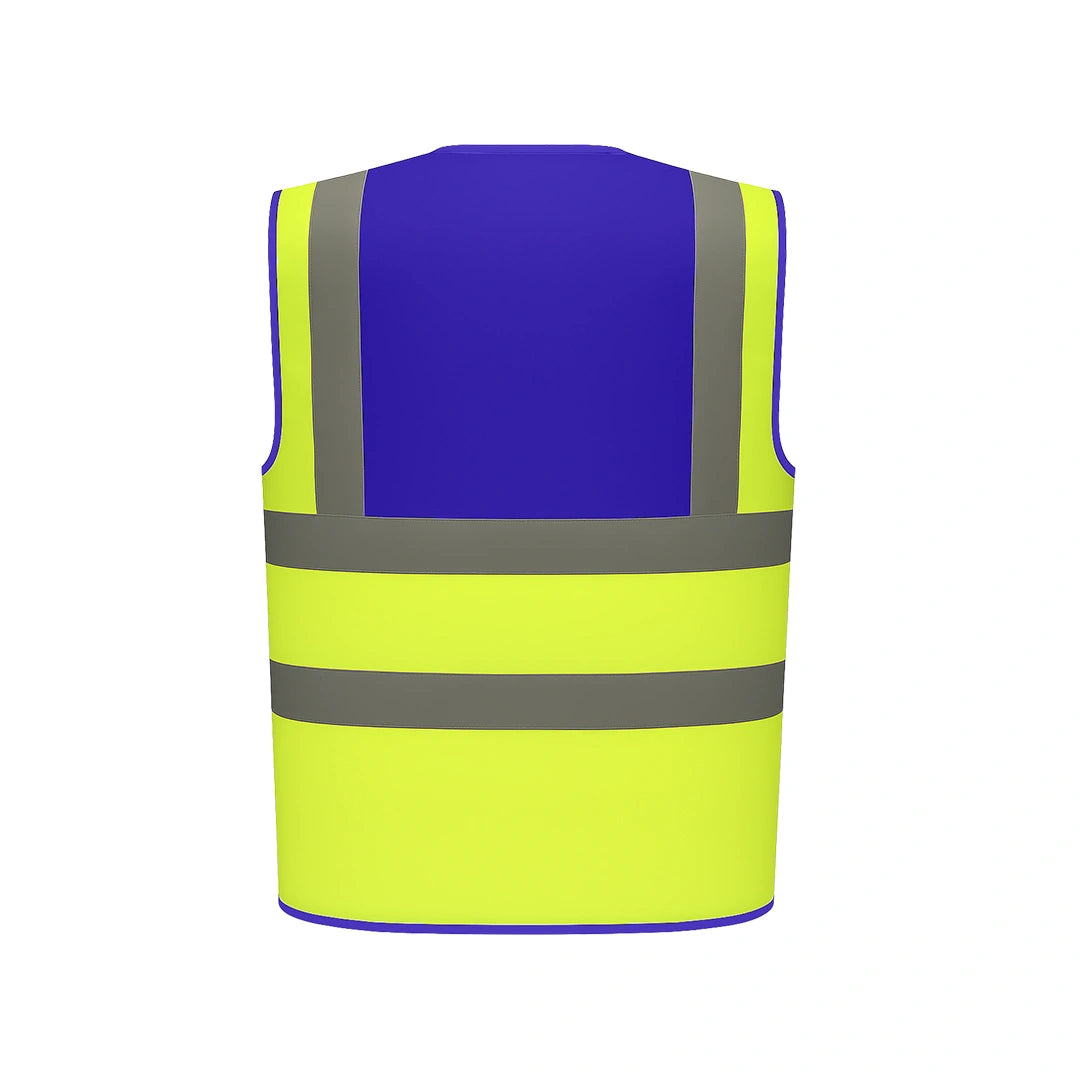 Custom Printed Two-Colour Panel Hi-Vis Vest - Work Wear Choice