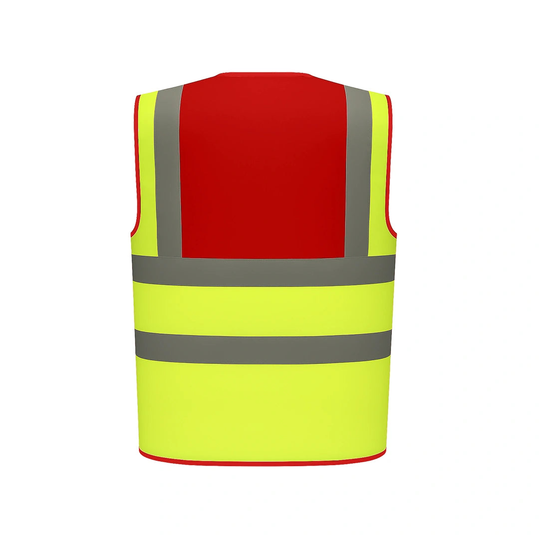 Custom Printed Two-Colour Panel Hi-Vis Vest - Work Wear Choice