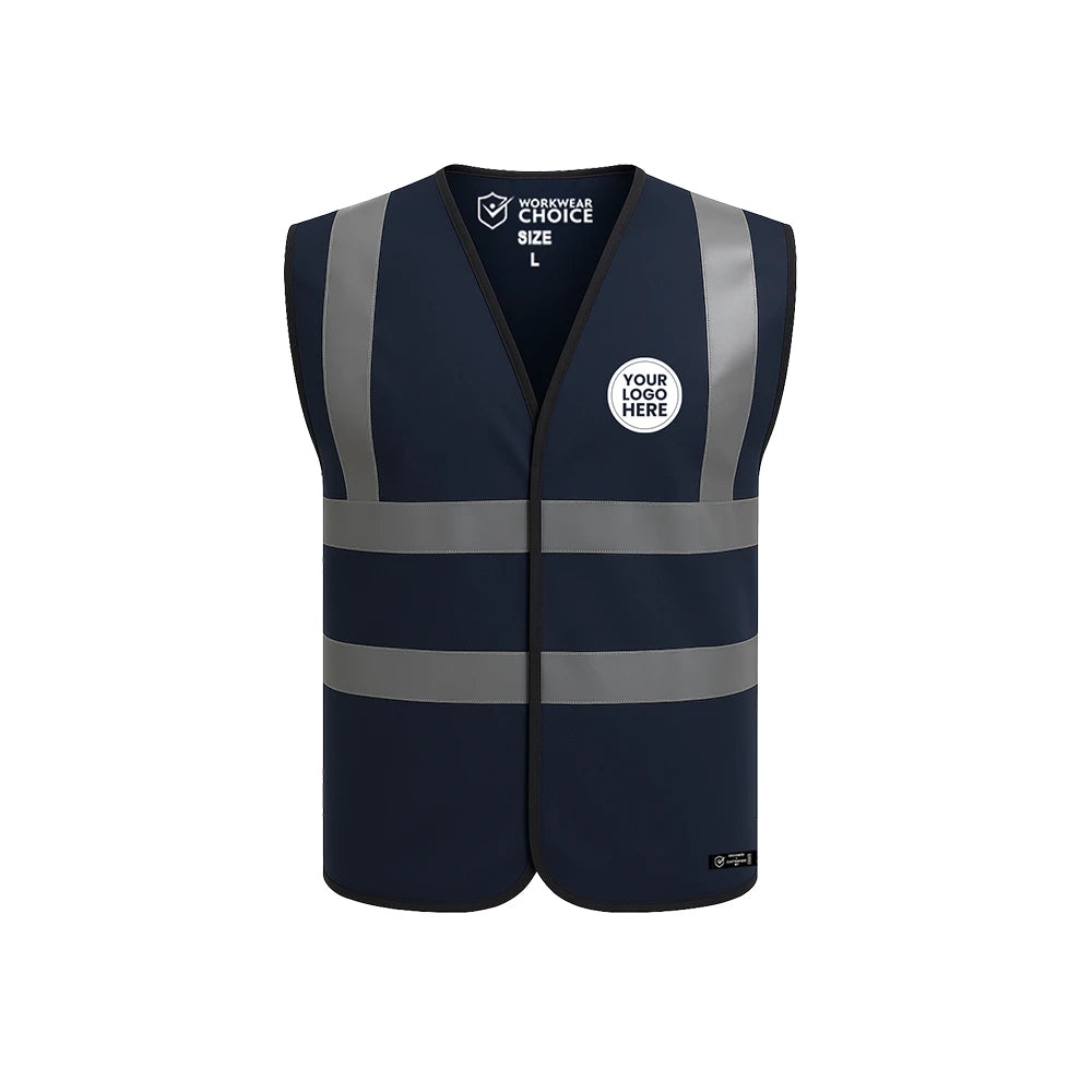 Personalised Hi-Vis Safety Vest with Your Logo - Work Wear Choice