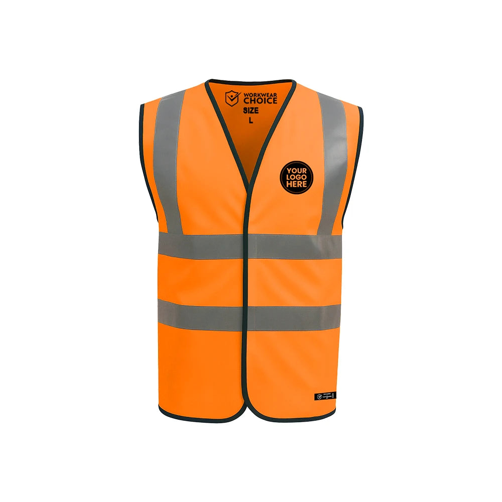 Personalised Hi-Vis Safety Vest with Your Logo - Work Wear Choice