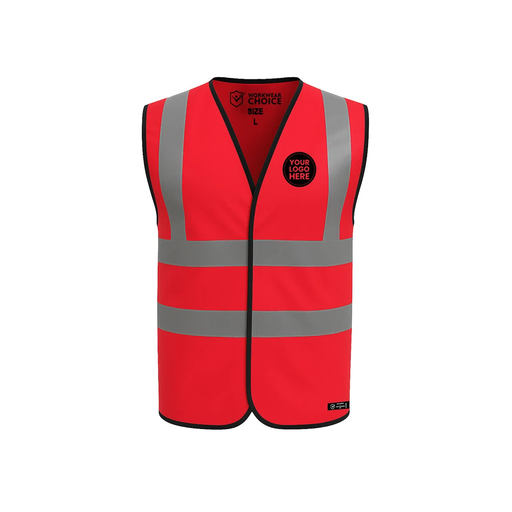 Personalised Hi-Vis Safety Vest with Your Logo - Work Wear Choice