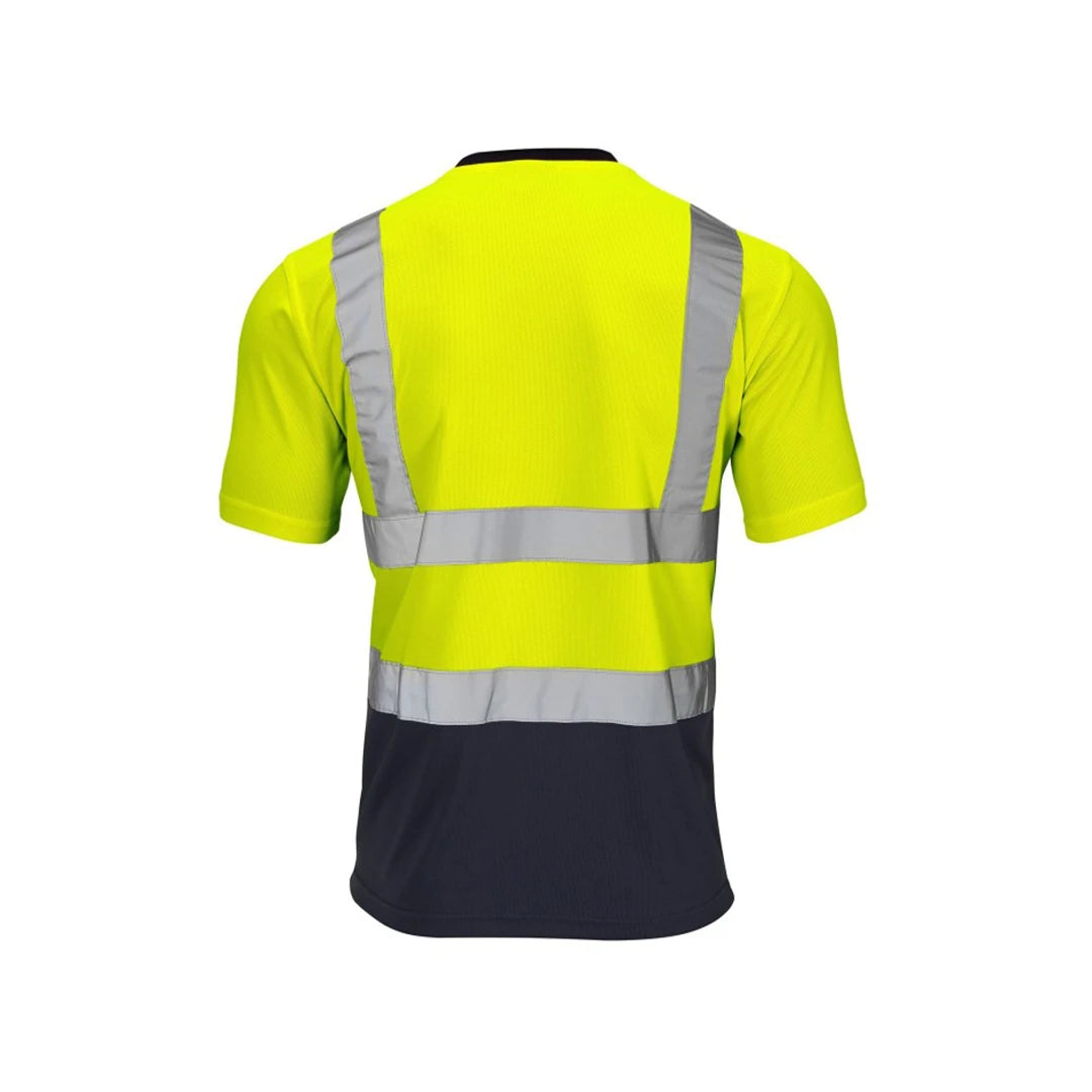 Custom Printed Yellow & Blue Hi-Vis T-Shirt - Work Wear Choice