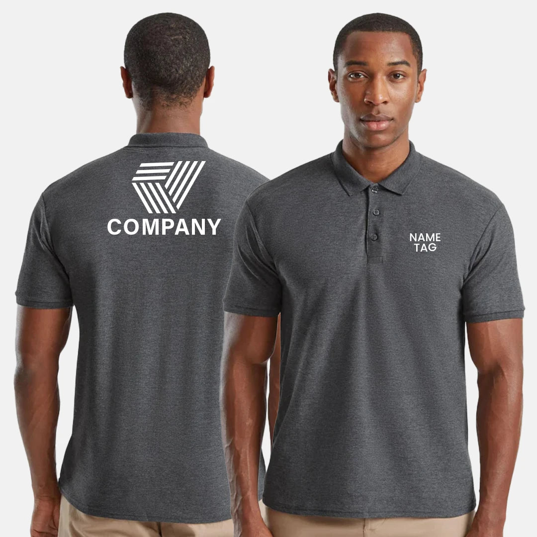 Custom Unisex Polycotton Polo Shirt – Workwear & Casual, Regular Fit, Short Sleeve, Personalized Option