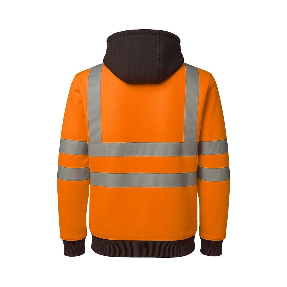 Leo Hi-Vis Zip Hoodie – SS02 - Work Wear Choice