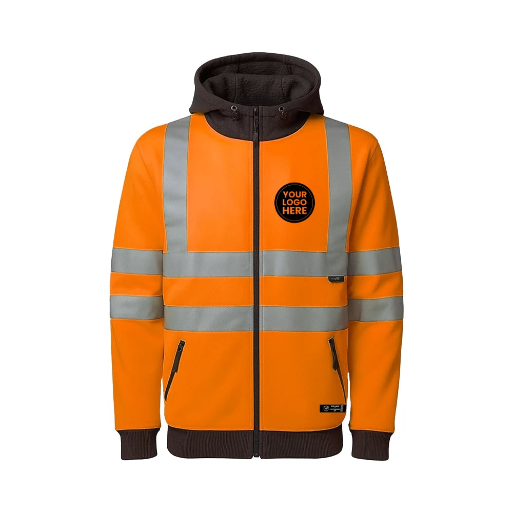Leo Hi-Vis Zip Hoodie – SS02 - Work Wear Choice