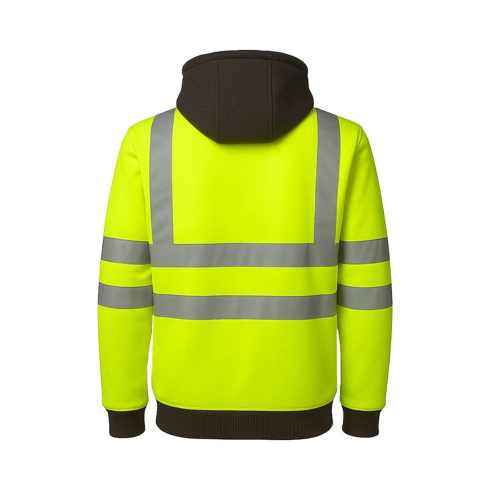 Leo Hi-Vis Zip Hoodie – SS02 - Work Wear Choice
