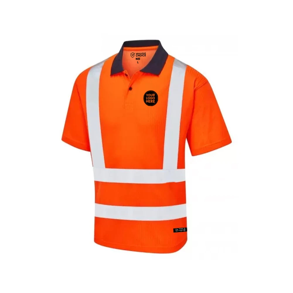 Leo P02 Coolviz Hi-Vis Polo Shirt – Lightweight Breathable Safety Work Polo - Work Wear Choice
