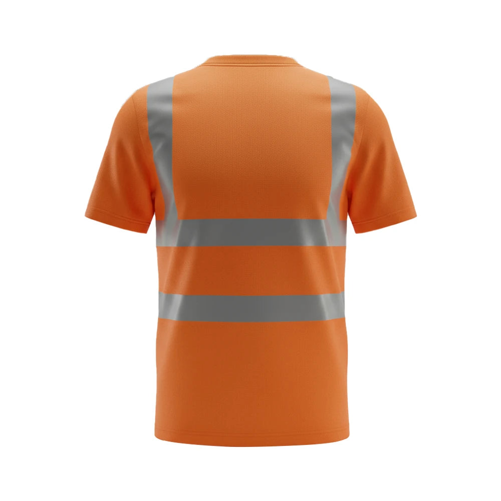 Personalised Hi-Vis Short Sleeve T-Shirt – Uneek UC810 Custom Safety Workwear - Work Wear Choice