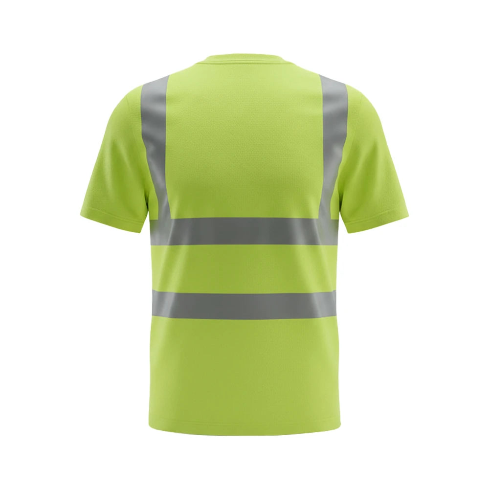 Personalised Hi-Vis Short Sleeve T-Shirt – Uneek UC810 Custom Safety Workwear - Work Wear Choice