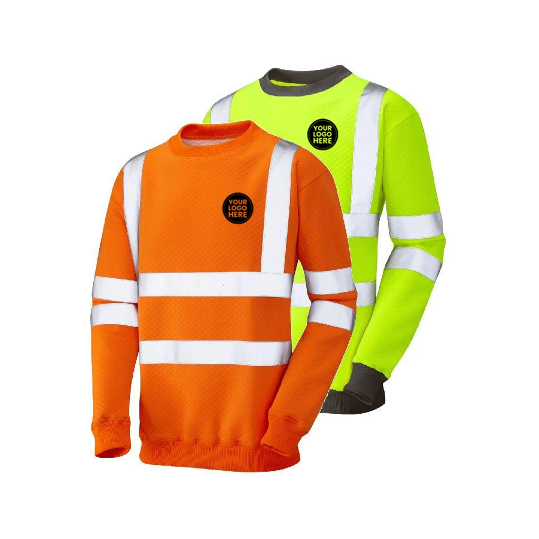 Leo SS05 Winkleigh Hi-Vis Sweatshirt – Class 3 Safety Workwear - Work Wear Choice