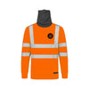 Hi Vis Sweatshirt with Built-In Snood Face Covering – Leo SS06 - Work Wear Choice