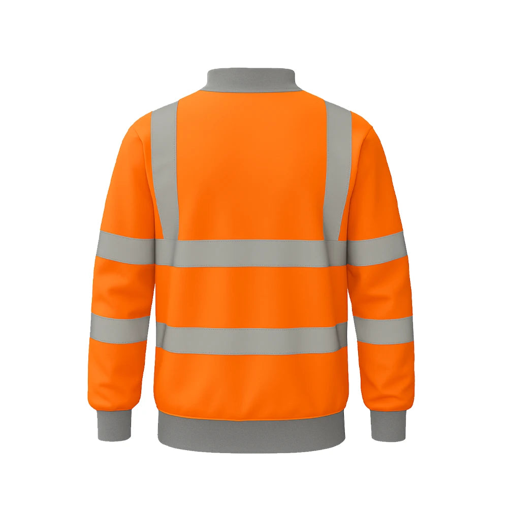 Hi Vis Sweatshirt Class 3 – Reflective Safety Workwear - Work Wear Choice