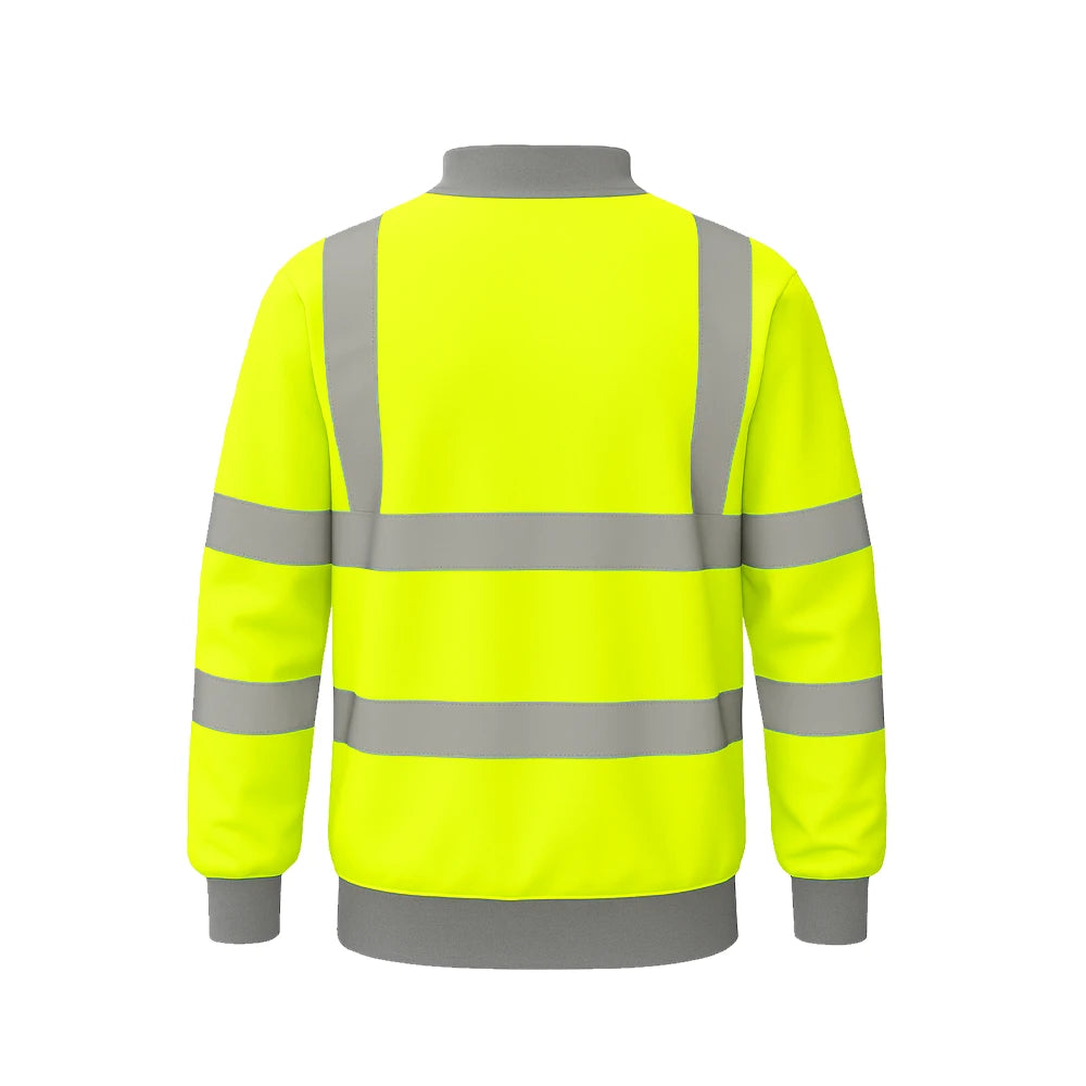 Hi Vis Sweatshirt Class 3 – Reflective Safety Workwear - Work Wear Choice