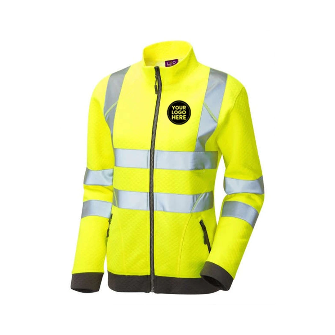 Women’s Hi-Vis Zip Sweatshirt – Class 3 Safety Workwear - Work Wear Choice