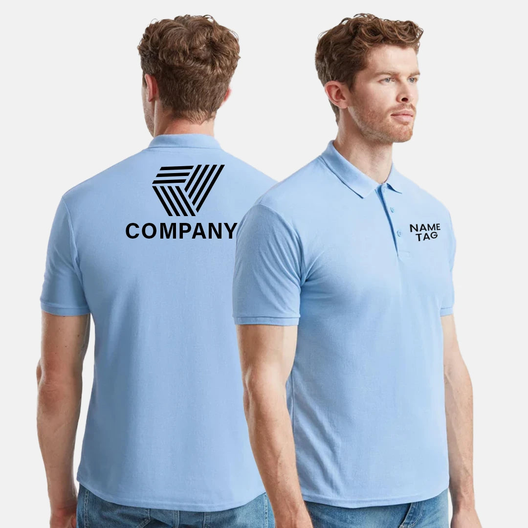 Custom Unisex Polycotton Polo Shirt – Workwear & Casual, Regular Fit, Short Sleeve, Personalized Option