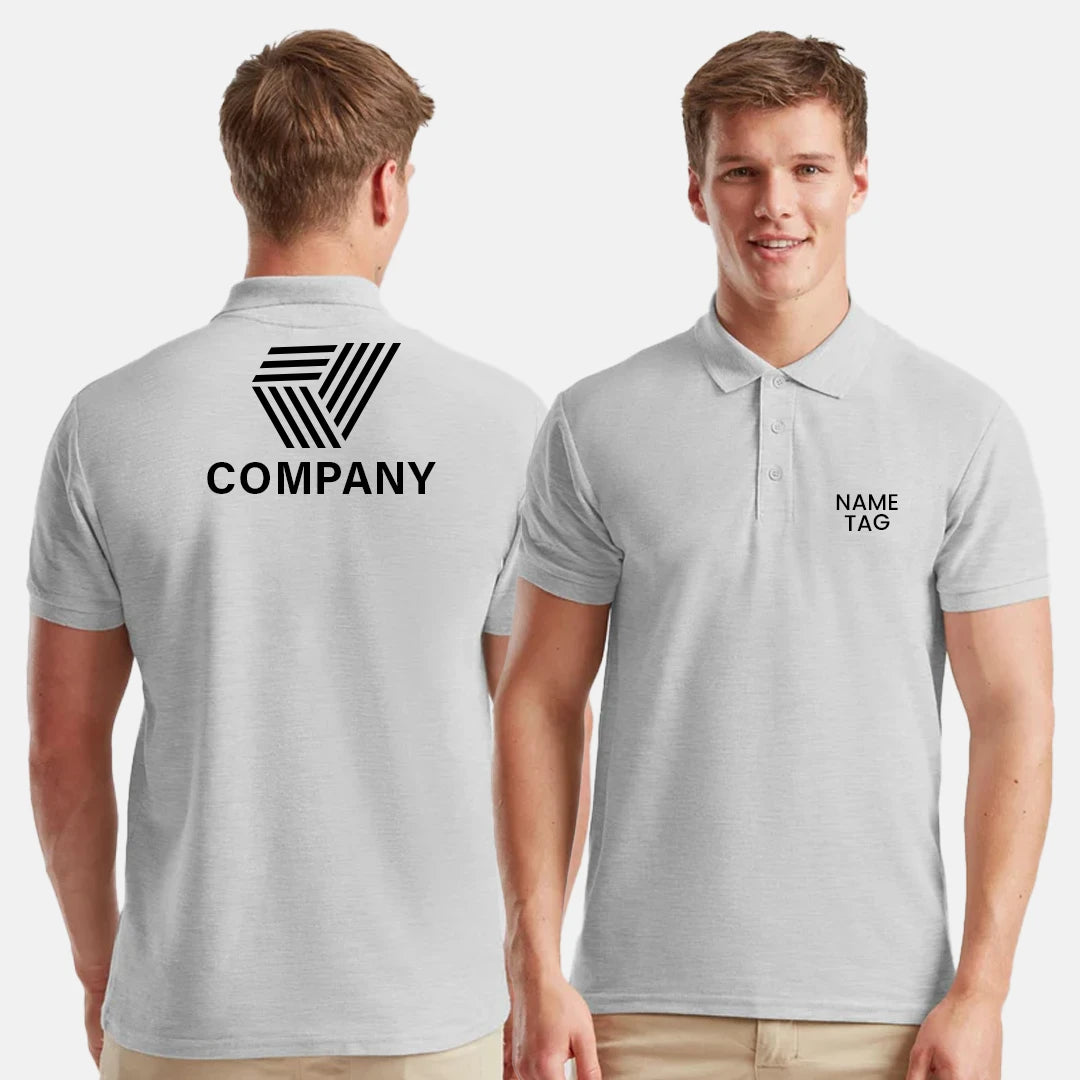 Custom Unisex Polycotton Polo Shirt – Workwear & Casual, Regular Fit, Short Sleeve, Personalized Option