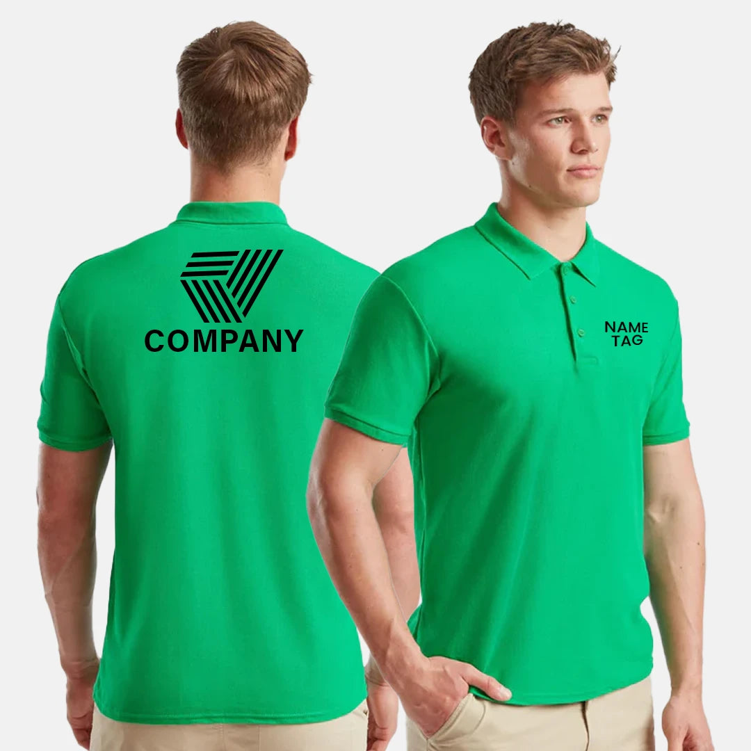Custom Unisex Polycotton Polo Shirt – Workwear & Casual, Regular Fit, Short Sleeve, Personalized Option