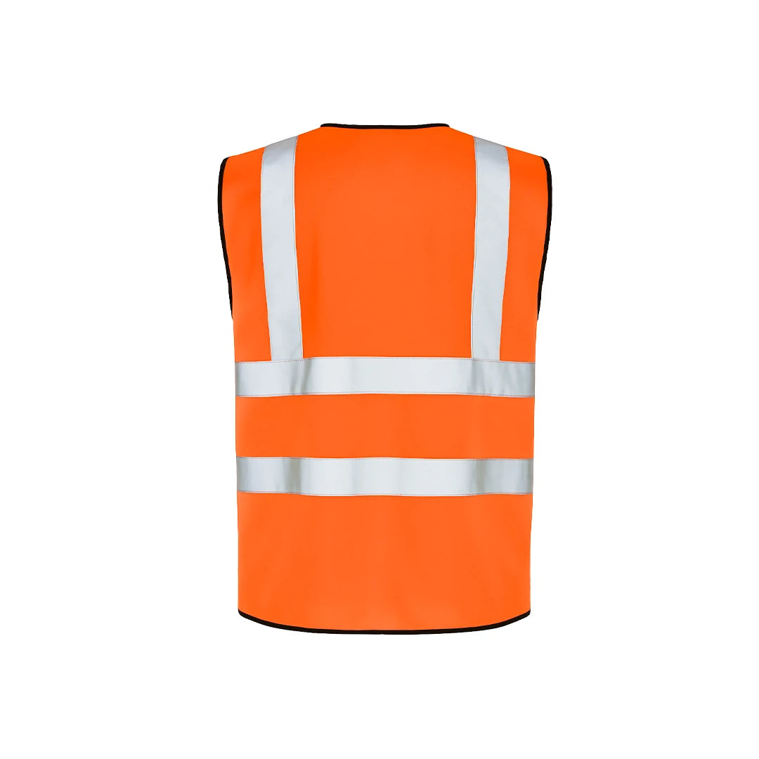 Custom Printed Hi-Vis Vest with Zip - Work Wear Choice
