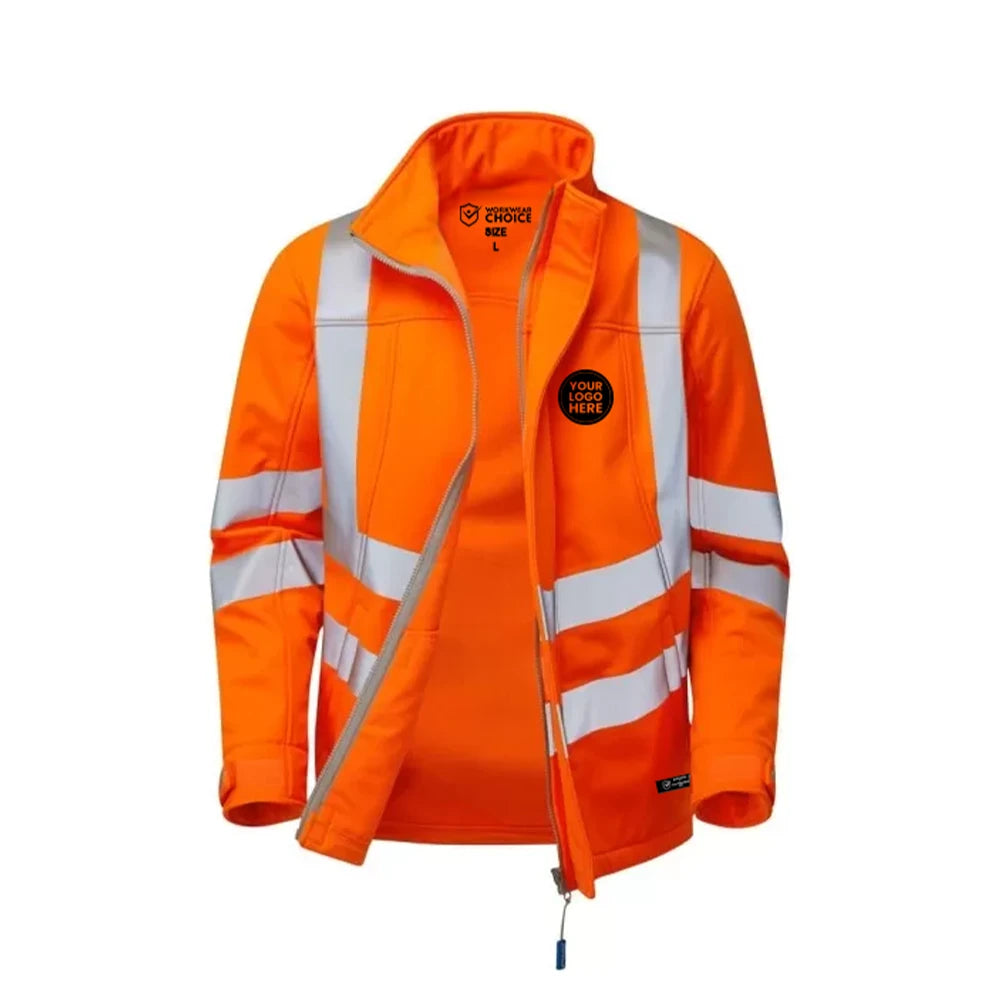 Pulsarail Orange Hi Vis Softshell Jacket – PR535 - Work Wear Choice
