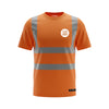 Orange Hi-Vis Short Sleeve T-Shirt – Lightweight Safety Workwear - Work Wear Choice