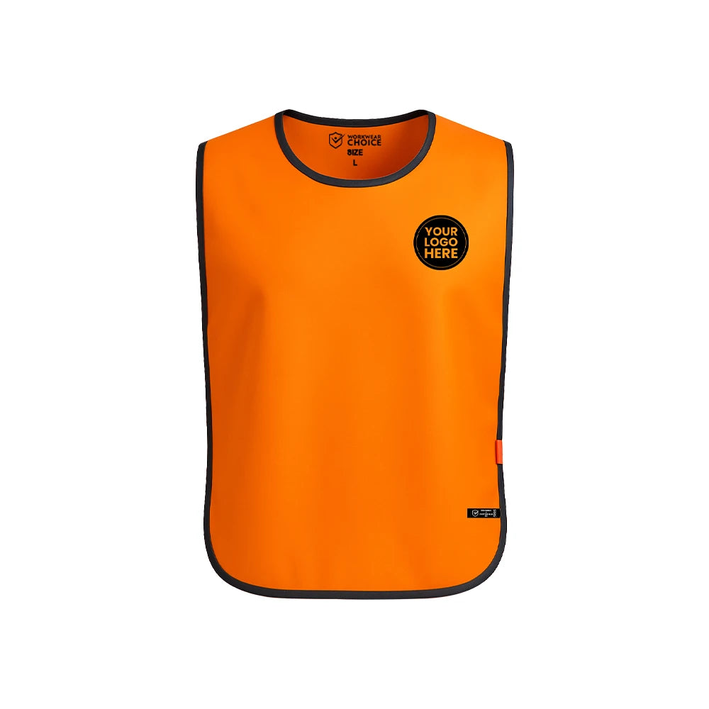 Orange Overhead Tabard Bib – Identification Vest - Work Wear Choice