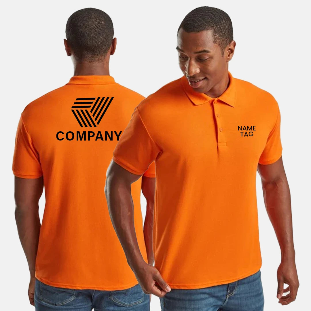 Custom Unisex Polycotton Polo Shirt – Workwear & Casual, Regular Fit, Short Sleeve, Personalized Option