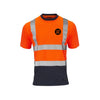 Orange & Blue Hi-Vis T-Shirt – Supertouch - Work Wear Choice