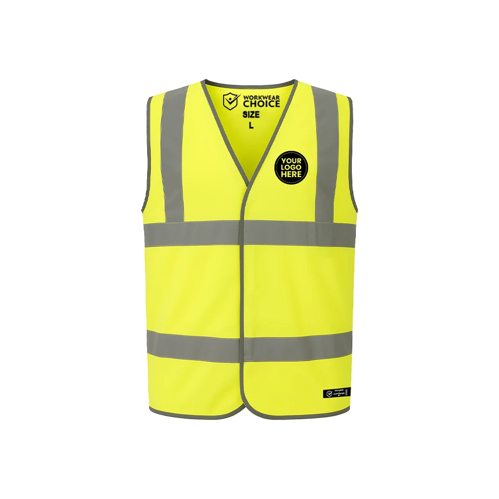 Personalised Premium Hi-Vis Vest – Leo W01 - Work Wear Choice