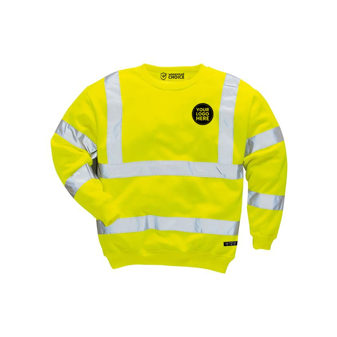 Portwest B303 Hi-Vis Sweatshirt – Class 3 Safety Workwear - Work Wear Choice