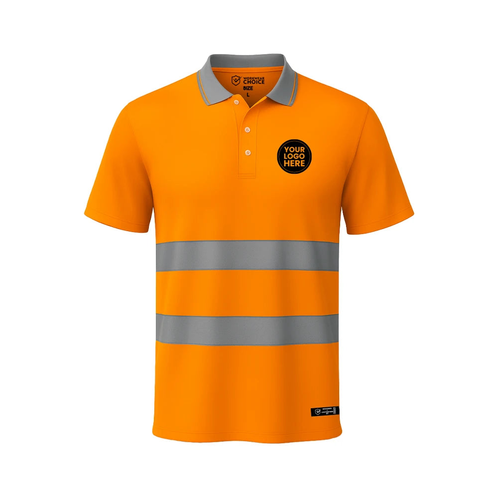 Portwest S171 Hi-Vis Cotton Comfort Polo Shirt – Breathable & Durable Safety Polo - Work Wear Choice