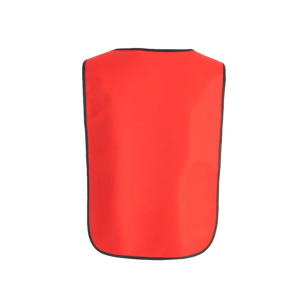 Red Hi-Vis Overhead Tabard Bib - Work Wear Choice