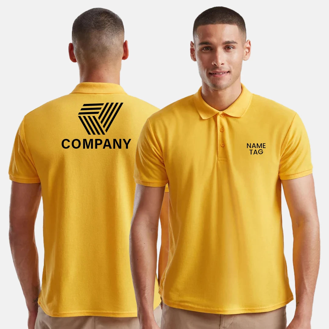 Custom Unisex Polycotton Polo Shirt – Workwear & Casual, Regular Fit, Short Sleeve, Personalized Option